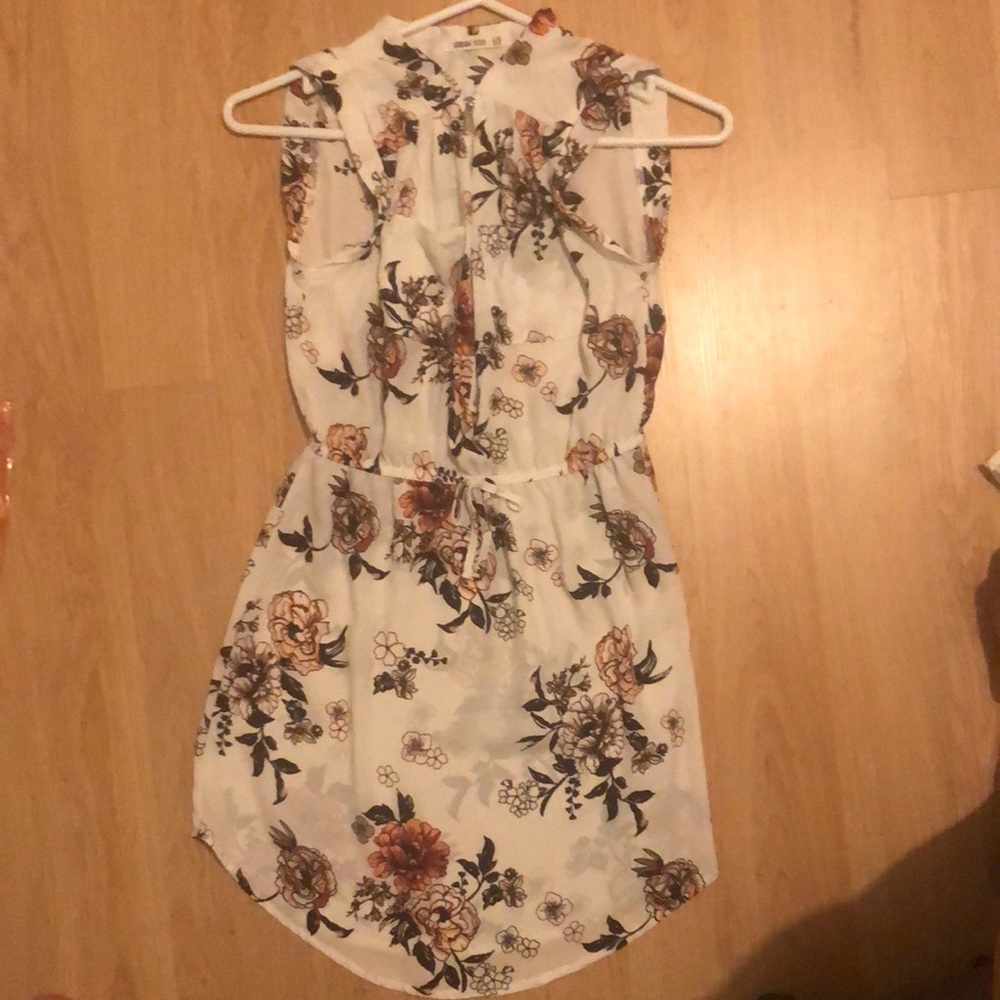 White floral dress